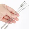 Yitu 15cm Corda de Aço Inoxidável 304 Argola de Chaveiro Mosquetão Corda de Conexão Ponto Atacado