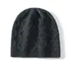 Novo Chapéu 100% Caxemira Outono e Inverno, Estilo Coreano Casual para Homens e Mulheres, Chapéu de Lã Tricotado Espessado Protetor de Orelhas Quente e à Prova de Frio