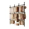 Cabideiro secador de roupas de cima para baixo multi-funcional para quarto cabideiro atrás da porta cabideiro de chão sem furação cabideiro retrátil