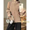 Sudadera con capucha auténtica y ajustada 2025 Nuevo Otoño e Invierno Engrosada Cálida de Terciopelo Austriaco Ajustada Corta