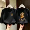 Camiseta de manga larga de dibujos animados a la moda estilo coreano para niñas, nuevo estilo primavera y otoño 2026, camiseta básica de algodón puro para niñas