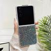 Adequado para Capa de Celular Dobrável Xiaomi Mixflip Borda Prata Glitter Capa Traseira Capa Protetora Novaflip Purax