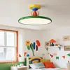 Lámpara de Techo para Habitación Infantil Memphis para Niños, Estilo Francés Crema, Colorida Lámpara Creativa Ovni Dopamina para Dormitorio 412L