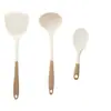 Espátula de Silicone Doméstica de Duas Cores, Espátula de Cozinha Resistente a Altas Temperaturas, Colher, Escorredor, Frigideira Antiaderente, Conjunto Completo de Utensílios de Cozinha, Grau Alimentício