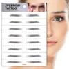 Pegatinas para cejas 6D al por mayor, disponibles en stock, simulación de tatuaje de cejas, transferencia semi-agua, tatuaje de cejas a prueba de agua, tatuaje de cejas.