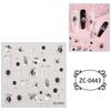Zhengxiang comercio exterior transfronterizo japonés y coreano pegatinas de uñas relieve pegamento suave 5D sirena medusa doradas pegatinas de uñas al por mayor personalizadas