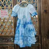 Falda Característica Dali, Vestido Suspendido Dulce Estilo Étnico Hecho a Mano, Nuevo Casual de Verano Teñido Anudado en la Cintura y Otros