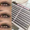 Pestañas postizas gruesas populares europeas y americanas, juego de pegamento de 80 piezas para el maquillaje de chicas asiáticas mestizas populares, pestañas postizas de comercio exterior transfronterizo