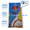 Fabricantes Sacola de Arroz Tecida 5kg Bolsa com Alça Impressão Colorida Sacola para Conservar Arroz Sacola de Embalagem de Polipropileno
