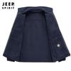 Jaqueta Casaco Masculino Novo Outono 2021 Cor Sólida Casual Solto Quente Lã Zíper 0296