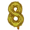 Decorações de Festa para Figuras Gordas e Magras 40 polegadas Balões de Folha com Números Dourado Prata Ouro Rosa Celebração Natal