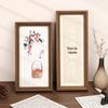 Caligrafia retangular obras caligrafia e pintura moldura de montagem moldura foto mini estreito longo quadro decoração moldura alongada horizontal e vertical