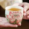Taza de té de cerámica del fabricante para degustar té, Taza de té de uso personal, Taza de té pequeña para ceremonia del té