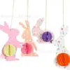 Coelhinho da Páscoa Decoração de Mesa em Favo de Mel Decoração para Festa de Aniversário Infantil Layout de Espaço para Eventos de Jardim de Infância Adereços Fofo e Divertido