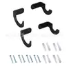 2 Pares de Soportes para Bate de Softbol para Amantes del Deporte Soporte para Raqueta de Tenis Estante para Bate de Béisbol Montado en Pared