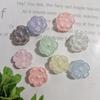 19mm transparente color sólido UV colorido rechoncho pequeñas flores diy hecho a mano cadena para teléfono móvil colgante material de accesorios con cuentas