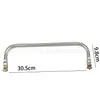 15CM-18-25-30-35cm cuadrado boca de doctor tubo de aluminio dorado tubo de cobre accesorios para bolso de noche clip de asa