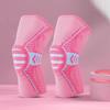Rodillera deportiva de resorte ayuda meniscos cubierta protectora para hombres y mujeres para correr baloncesto protector de pierna soporte rodillera de silicona