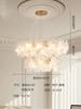 Candelabro Francés Sala de Estar 2025 Nueva Luz Principal Creativa Lujo Accesible Estilo Crema Vestíbulo Lámpara de Cristal Elegante Restaurante Dormitorio