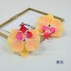 Flor Simulada Tela de Seda Flor Orquídea Mariposa Impresa en 3D Sombrero de Sol Sombrero de Licenciado DIY Caja de Flores Decorativa Caja de Regalo con Flores