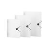 Spot 8 orificios A4 clip de metal PP cubierta de hojas sueltas botón B5 cuaderno A5 manos libres cubierta transparente esmerilada