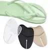 Chanclas con clip y almohadilla frontal, sandalias, invisibles, autoadhesivas, almohadilla de media palma, almohadilla antideslizante granular que absorbe los impactos.