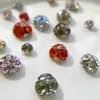 Decoraciones para Uñas de Diamante Redondo Terminadas, Tamaños Grande y Pequeño, Diamantes Redondos Versátiles con Parte Trasera Plana Brillantes Iridiscentes, Decoraciones para Uñas al por Mayor