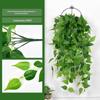 Atacado Personalizado Pothos Artificial Simulado para Pendurar na Parede Planta Verde Casamento Decoração de Interior Videira Verde Planta de Plástico Folha de Uva