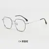 Gafas Lisas Ultraligeras con Montura Dorada para Mujer, Efecto Iluminador, Monturas con Filtro de Luz Azul, Estilo Retro de Moda, Nuevo Modelo para Hombre, Venta al por Mayor Transfronteriza, Alta Calidad