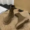 Botas Elegantes Versátiles que Aumentan la Altura para Mujer, Botas tipo Martin, Nuevo Estilo Otoño e Invierno, Botas Ajustadas Elásticas Acolchadas, Botines de Suela Gruesa para Mujer Otoño e Invierno