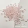 Cross-border quente-venda pressão top dois grânulos pontiagudos diâmetro 4 MM contas de cristal contas de diamante diy jóias acessórios