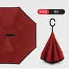 Paraguas Invertido Automático de Doble Capa con Mango Largo para Hombres y Mujeres, Protección Solar, Lluvia o Sol, Parasol Grande de Doble Capa Resistente al Viento para Montar en el Coche