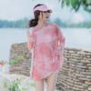 Traje de baño nuevo para mujer 2024 de tres piezas con abertura, que cubre el abdomen, adelgazante, realzado para pecho pequeño, estilo ins de Corea del Sur, para aguas termales