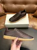 Zapatos Forrest Gump de cuero genuino mate de lujo ligero STN color sólido antideslizantes planos casual de negocios para hombre, zapatos de moda para el día a día