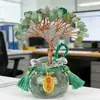 Árvore da Fortuna de Citrino Natural Atacado para Casa e Escritório, Aquário de Vidro para Mesa de Boa Sorte, Decoração de Árvore de Cristal Atraindo Riqueza