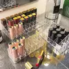 Caja de almacenamiento para labiales, organizador de escritorio a prueba de polvo para cosméticos, esmalte de uñas, caja transparente para labiales, estante de alta gama para brillos de labios y labiales
