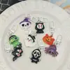 Llavero de Resina de Dibujos Animados de Halloween Colgante Pequeño Llavero de Regalo Regalo Pequeño Colgante Decorativo para Mochila Venta al por Mayor