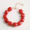 Pulsera de Cuentas de Contraste de Color Exagerado de Moda para Verano en Colores Dulces Dopamina, Pulsera Versátil de Estilo Vacacional para Mujeres