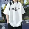 Camiseta de Manga Corta Pesada para Hombre, Nueva Tendencia Verano 2026 Estilo Americano Holgada Casual Cuello Redondo Prenda para Hombre