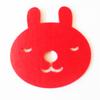 Porta-copos Fofo de Desenho Animado Transfronteiriço Feltro 3mm Porta-copos Almofada Isolante Coelho Páscoa Suporte para Bebida Chá de Leite Tapete
