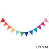 Bandera Triangular de Fieltro de Color Retro Colorido Bandera de Arrastre Decoración de Escena para Fiesta de Cumpleaños