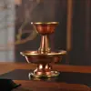 Copa de Ofrenda de Cobre Rojo Estilo Tíbet, Copa Dharma Lisa Hecha a Mano Nepalí, Copa de Ofrenda de Agua para Buda, Copa de Ofrenda de Vino, Copa de Ofrenda para Buda, Pieza Decorativa