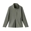 Chaqueta softshell a prueba de viento e impermeable en stock, ropa de trabajo unisex, cuello alto, sin capucha, chaqueta sencilla estilo montaña para exteriores