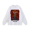 Camiseta de manga corta con estampado de dibujos animados de parodia de tarjetas de marea de High Street, estilo retro lavado, para hombres y mujeres, estilo hip hop americano, camiseta de media manga.