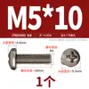 Tornillos de Titanio Puro Estándar Nacional Ta2 Pernos Cruzados de Cabeza Plana de Aleación de Titanio Tornillos de Cabeza Redonda Clavos de Máquina M2M2.5M3M4M5Mm