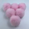 Venta al por mayor directa de fábrica Bolas de Pelo de Conejo Imitación, Pompones Hechos a Mano de Pelo de Conejo Rex para Bricolaje, Adornos Colgantes Decorativos, Bolas de Pelo, Accesorios para Ropa y Materiales