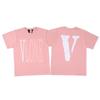 En stock Vlone High Street Big V Mariposa Letra Calavera Esqueleto Limitado Big V Colección Casual Camiseta de Manga Corta para Hombres y Mujeres