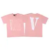En stock Vlone High Street Big V Mariposa Letra Calavera Esqueleto Limitado Big V Colección Casual Camiseta de Manga Corta para Hombres y Mujeres