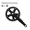 Pedivela Mountain Bike Single Speed 32/34 36 38 40 42 Dentes Preto Roda Roda Dentada Corrente Roda Dentada Pedivela de Bicicleta