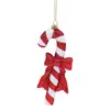 Decorações de Natal Direto da Fábrica Vermelho e Branco Piscante Doces Enfeites de Natal - Decoração de Árvore de Natal